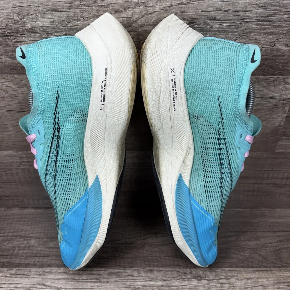 Nike Vaporfly Next% 2 Green Blue Womens US Size 8 CU4123-300 Running Shoes